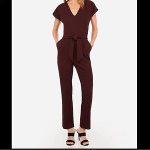 Express maroon jumpsuit